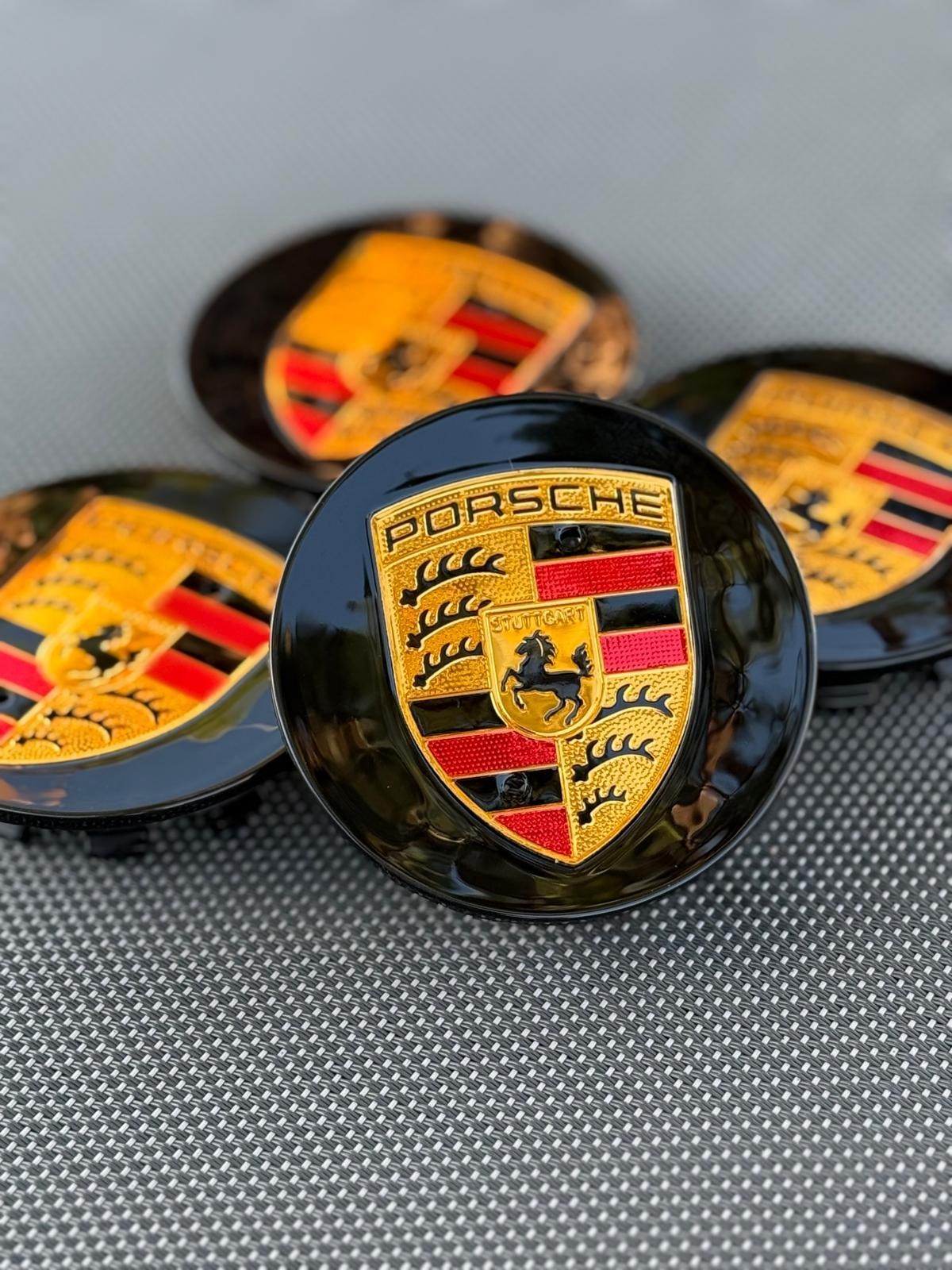 4 X Porsche Classic Hub Caps Silver 76mm ( 2.99 