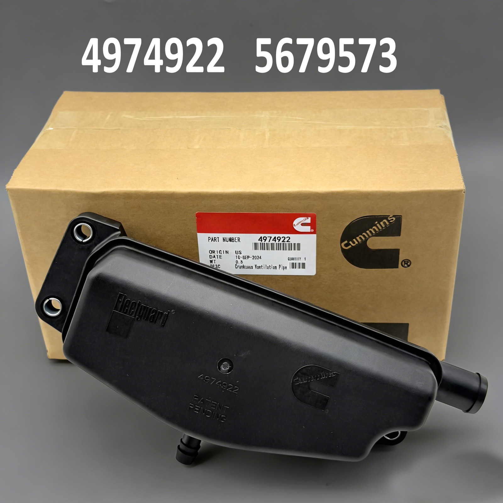 US 4974922 Crankcase Breather For Cummins X15 XPI Engine 5679573 5417366 NEW