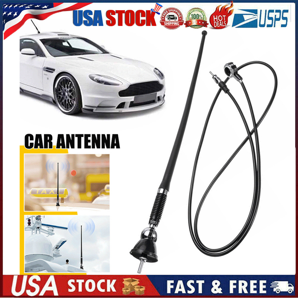 Boat Radio Antenna Waterproof Marine Rubber Aerial For ATV UTV Car Yachet 16\