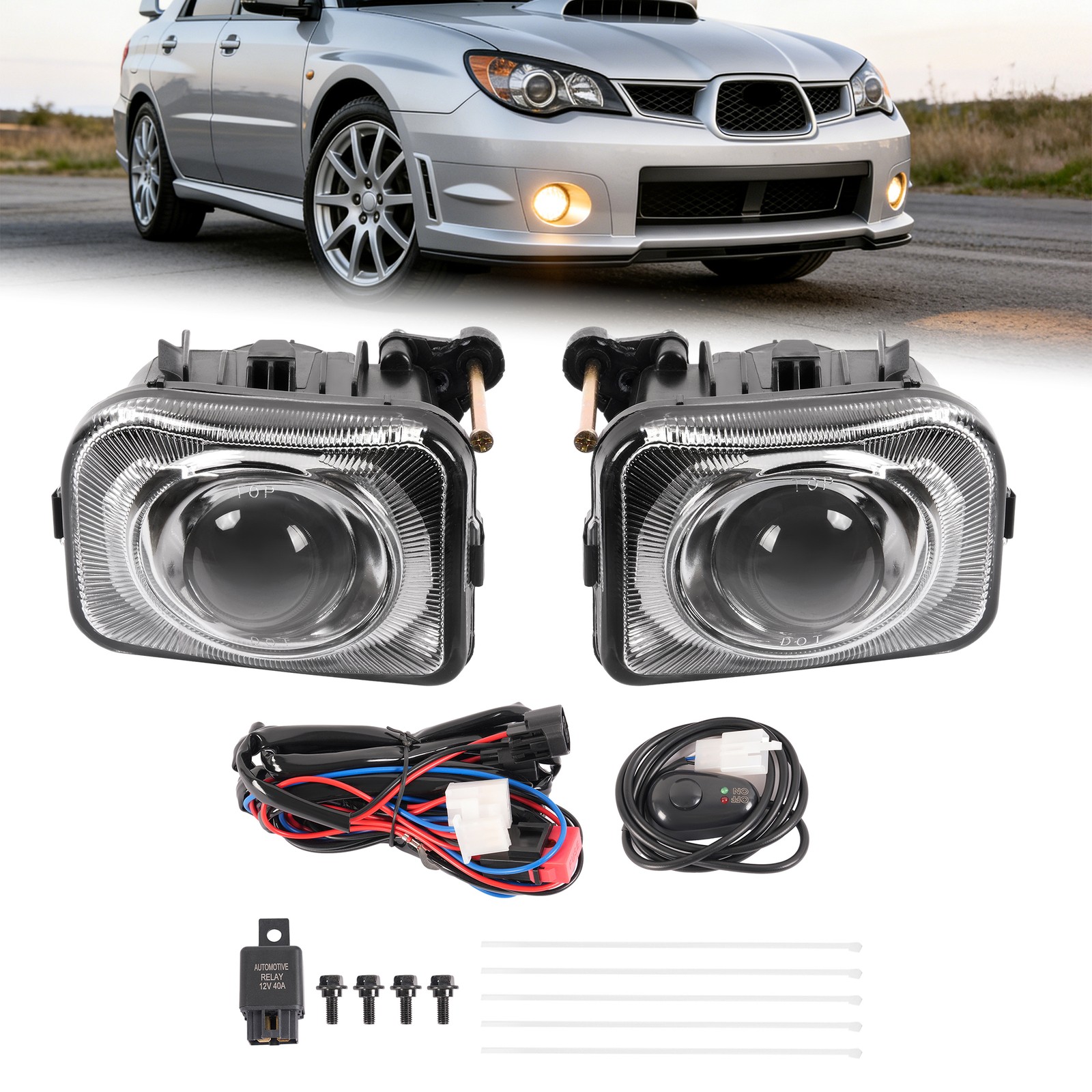 NEW Fog Lights Lamps Kit Left and Right For Subaru Impreza 06-07 #84501FE230 NEW Fog Lights Lamps Kit Left and Right For Subaru Impreza 06-07 #84501FE230