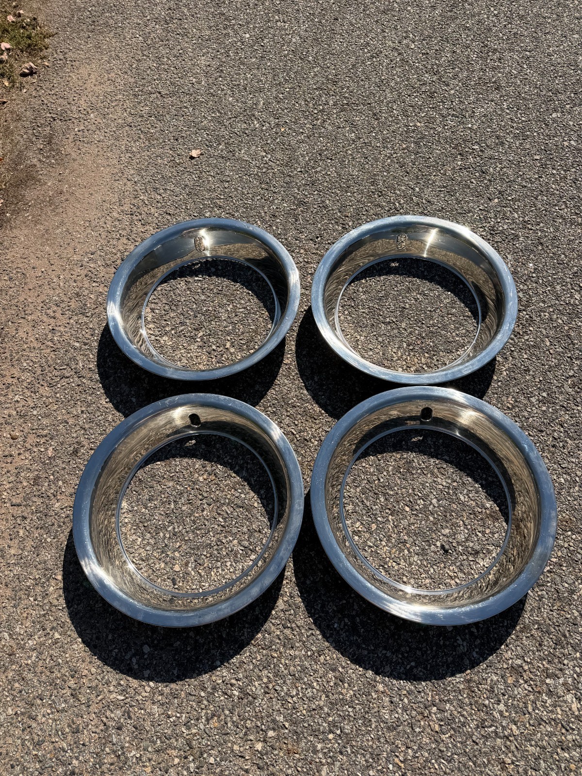 Aftermarket 1968 to 1977 Corvette deep dish rally wheel trim rings beauty rings Aftermarket 1968 to 1977 Corvette deep dish rally wheel trim rings beauty rings
