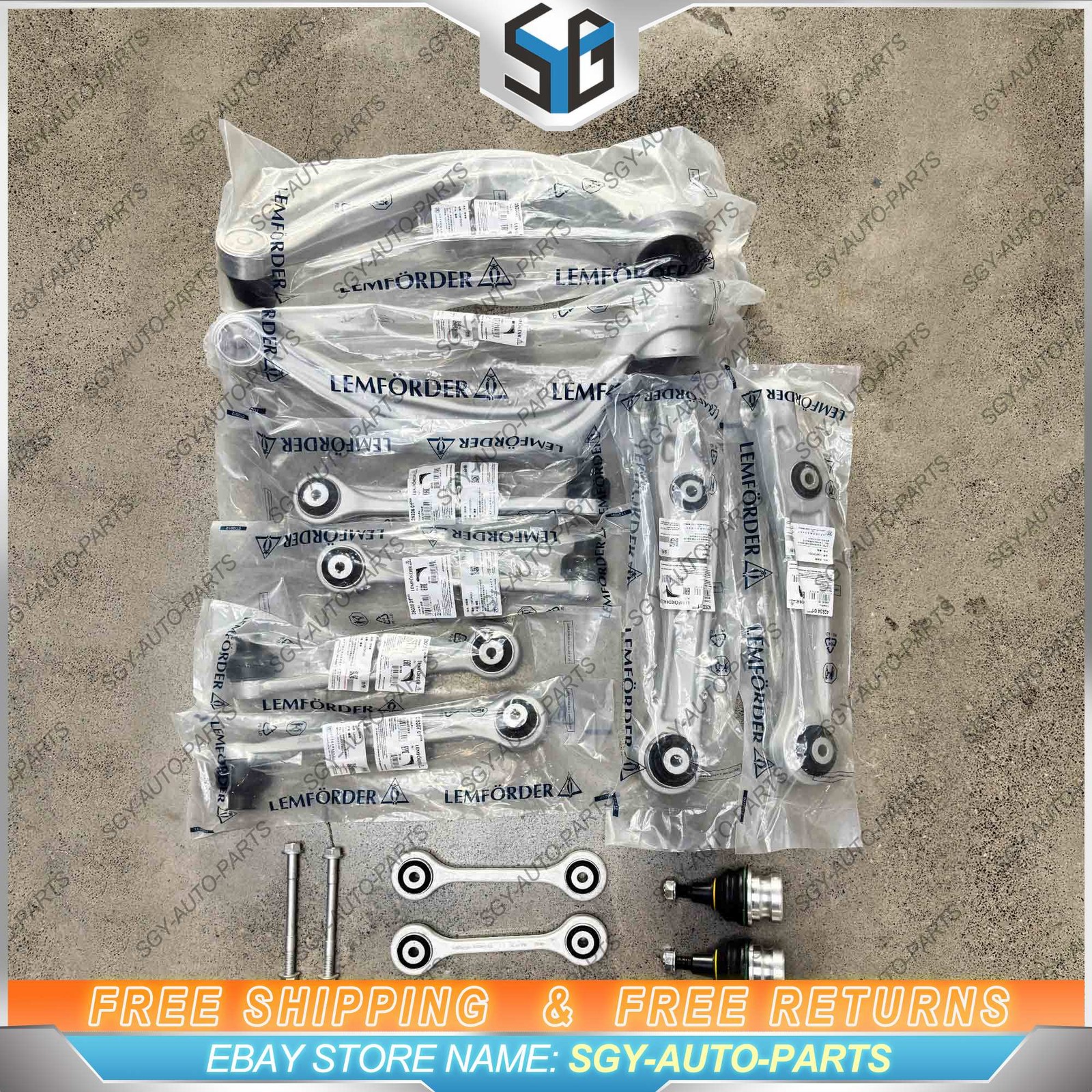 14PCS OEM Lemforder Front Control Arms Kits for Audi Q7 A8 Q8 Cayenne 2016-2025