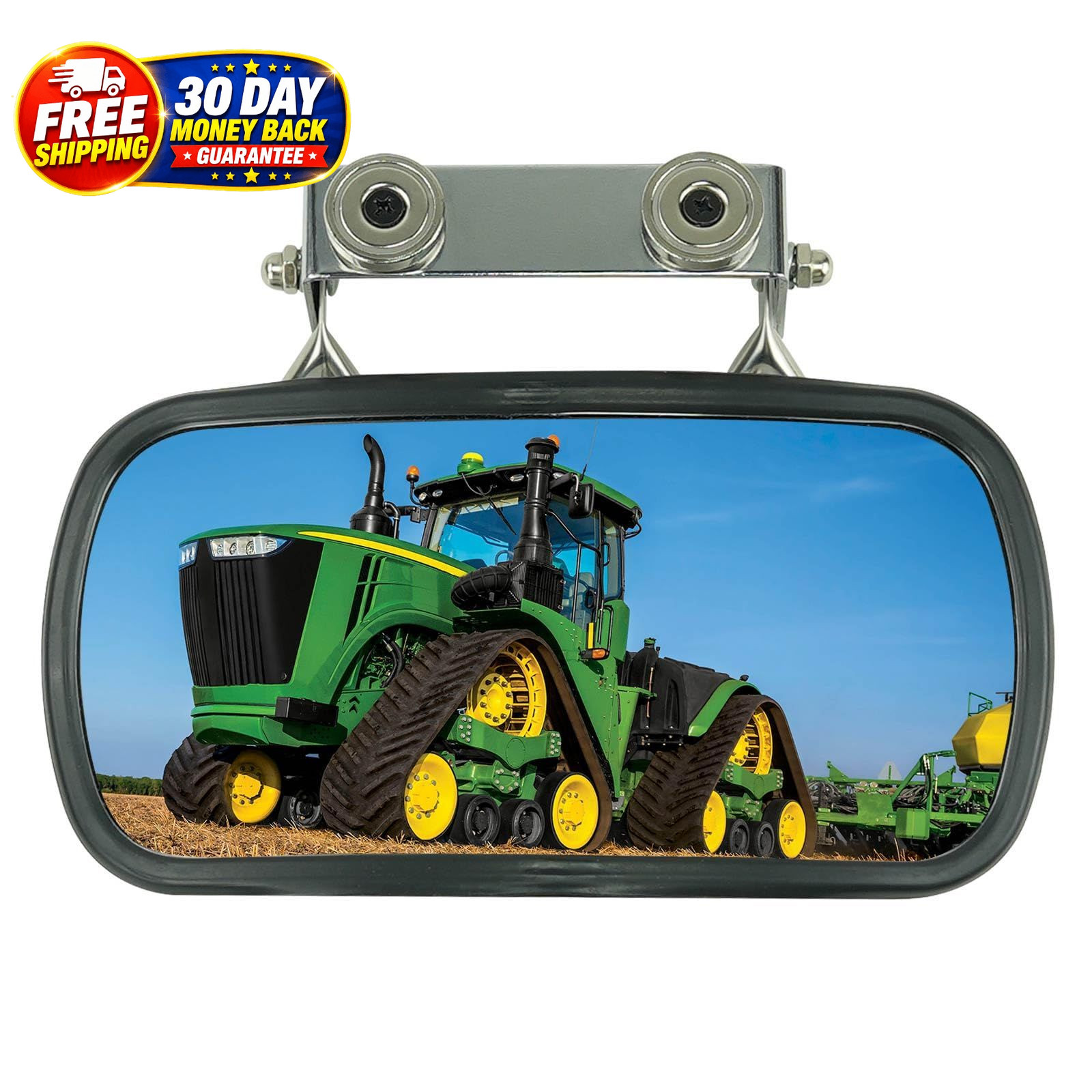 Universal Magnetic Tractor Mirror Rear View Mirror with U-Bracket 8 Universal Magnetic Tractor Mirror Rear View Mirror with U-Bracket 8