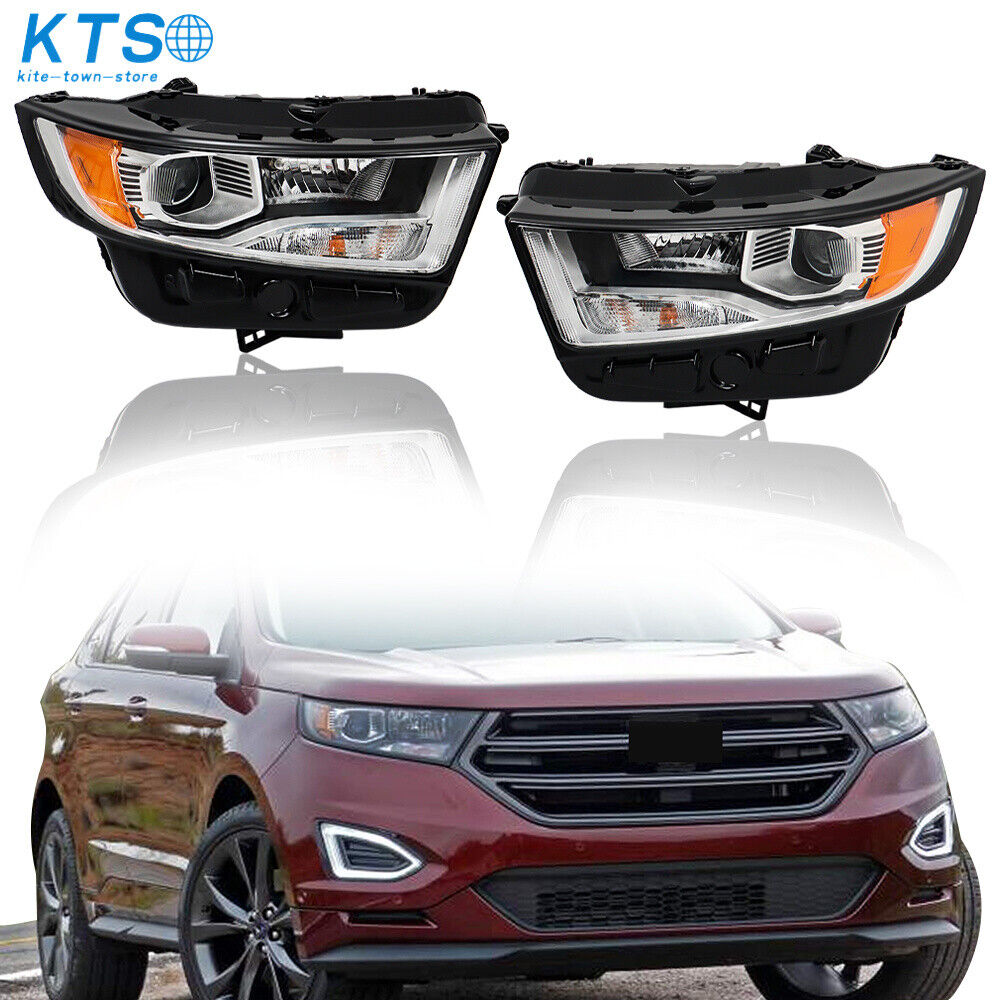Passenger Side Halogen Fit For 2015-2018 Ford Edge Projector Headlights RH & LH
