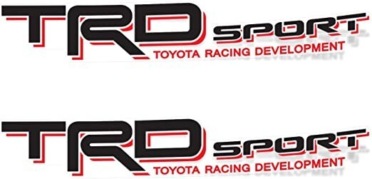 2 TRD Toyota Racing Development Decal Sticker Sport Tacoma Tundra 4X4 Off Road 2 TRD Toyota Racing Development Decal Sticker Sport Tacoma Tundra 4X4 Off Road