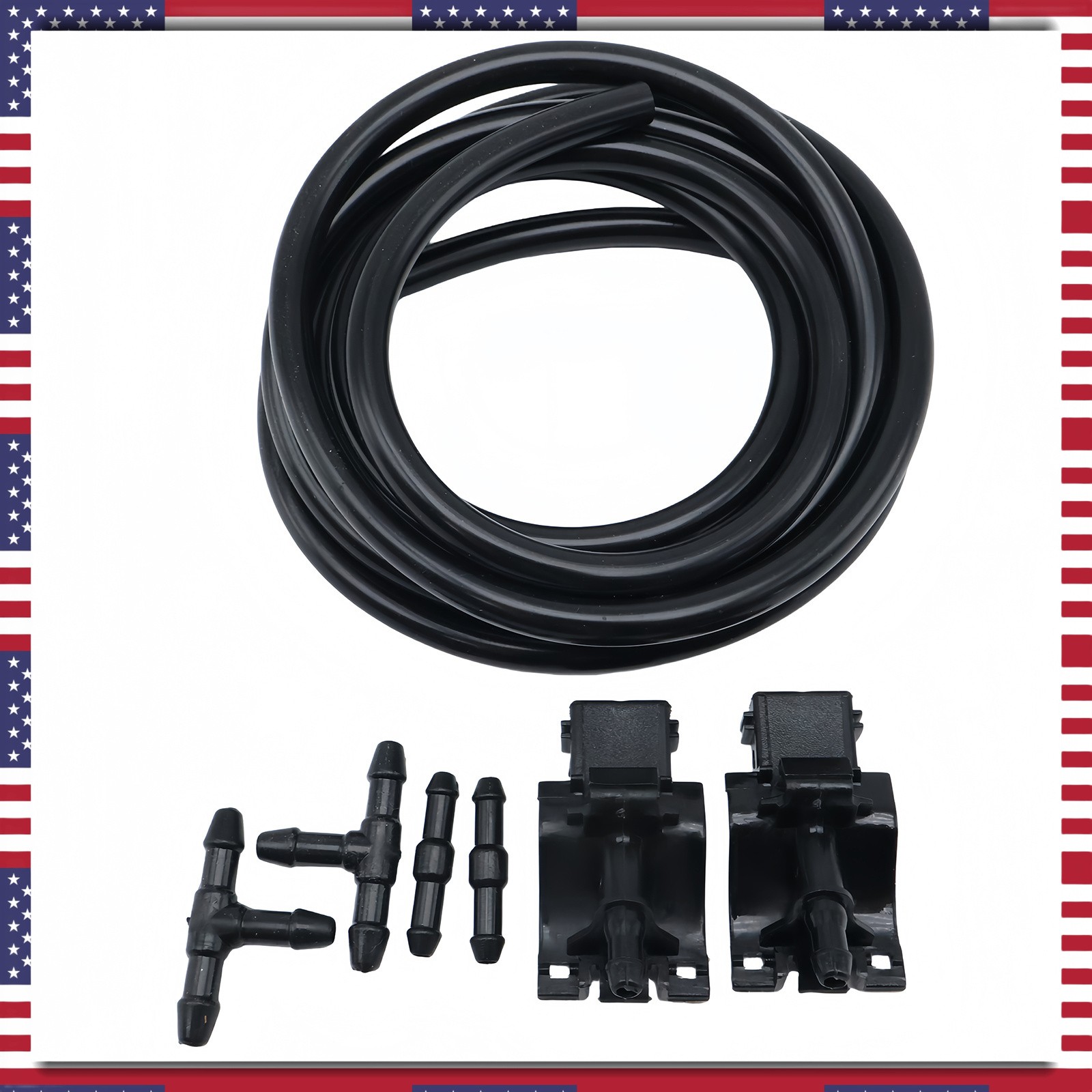 NEW For Toyota Corolla Camry Windshield Washer Nozzle 2m Hose Kit 85381-12300 US