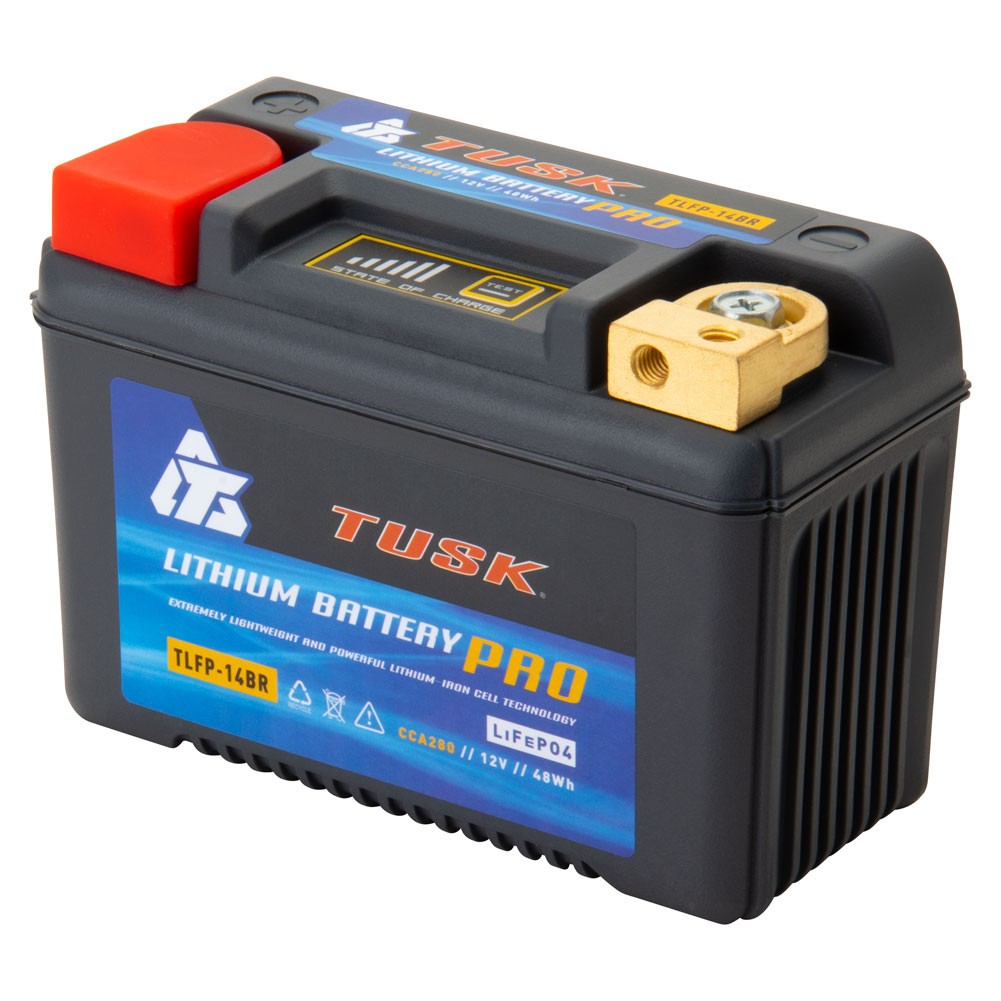 Tusk Lithium Pro Battery TLFP-14BR - for ATV / Steet / Dual Sport Tusk Lithium Pro Battery TLFP-14BR - for ATV / Steet / Dual Sport