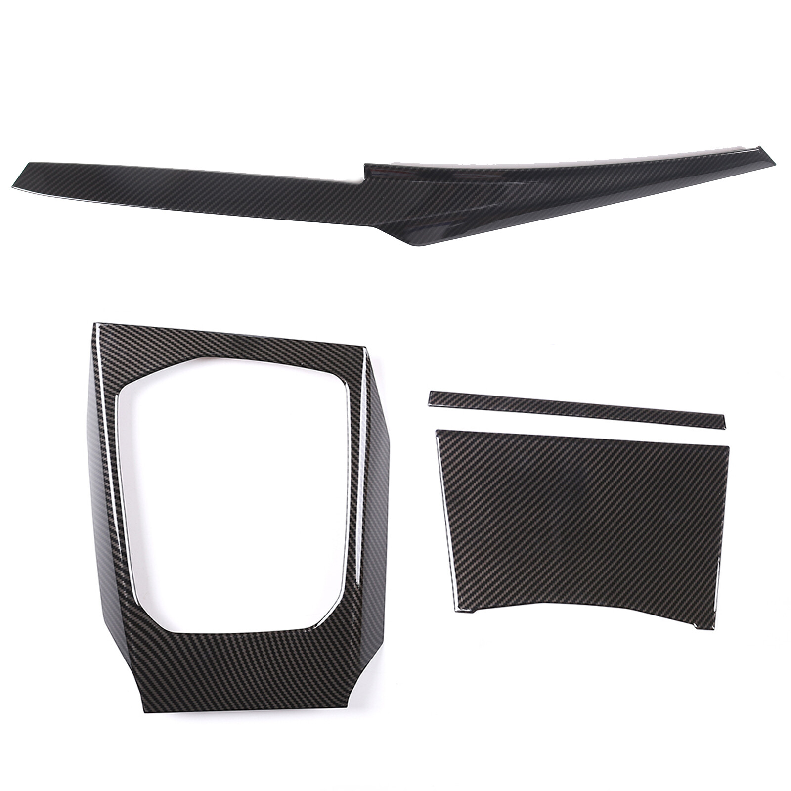 Carbon Fiber ABS Dash Interior Trim Set Fits BMW 330i 430i M430i i3 i4 2023-2024