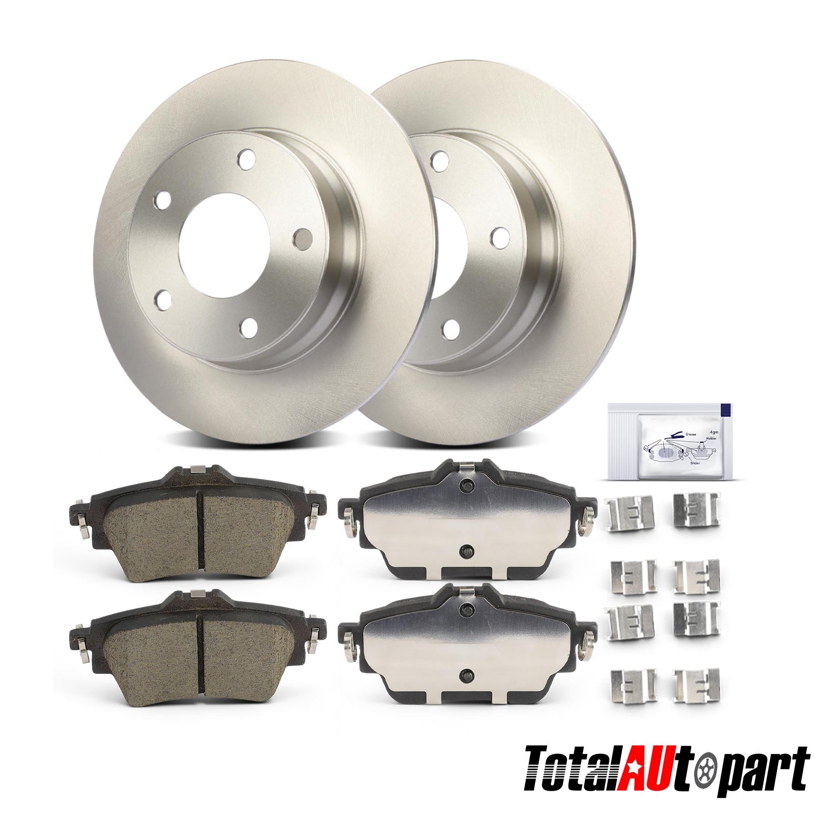 6x Disc Rotors & Brake Pads for Nissan Sentra 2020 2021 2022 2023 2024 Rear Side