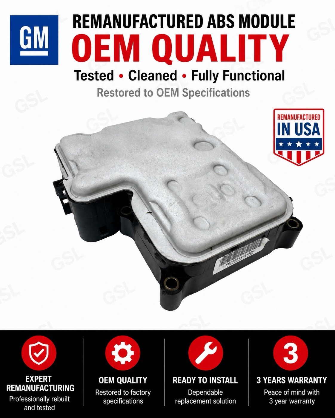 ✅ REBUILT✅ CHEVROLET GMC ABS EBCM ELECTRONIC BRAKE CONTROL MODULE 19244891