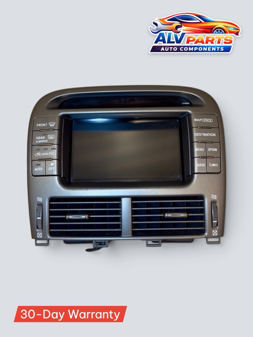 Lexus LS430 Navigation Screen AC Climate Control Panel JDM Japanese Version OEM Lexus LS430 Navigation Screen AC Climate Control Panel JDM Japanese Version OEM