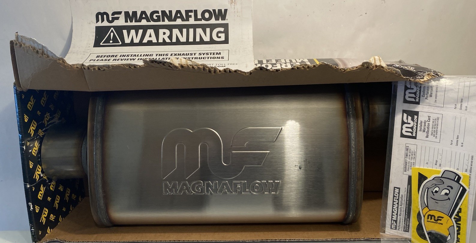 Brand New Magnaflow Performance Exhaust 12229 Stainless Steel Muffler Open Box Brand New Magnaflow Performance Exhaust 12229 Stainless Steel Muffler Open Box
