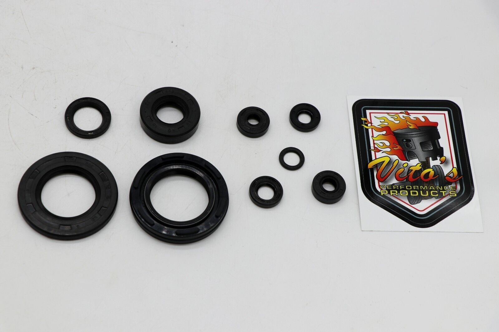 9 piece ENGINE SEAL KIT Yamaha RD350 RD400 RD250 crankshaft kicker transmission