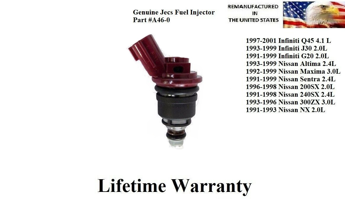 Genuine Jecs single Fuel Injector for 1993-1996 Nissan 300ZX 3.0L Genuine Jecs single Fuel Injector for 1993-1996 Nissan 300ZX 3.0L