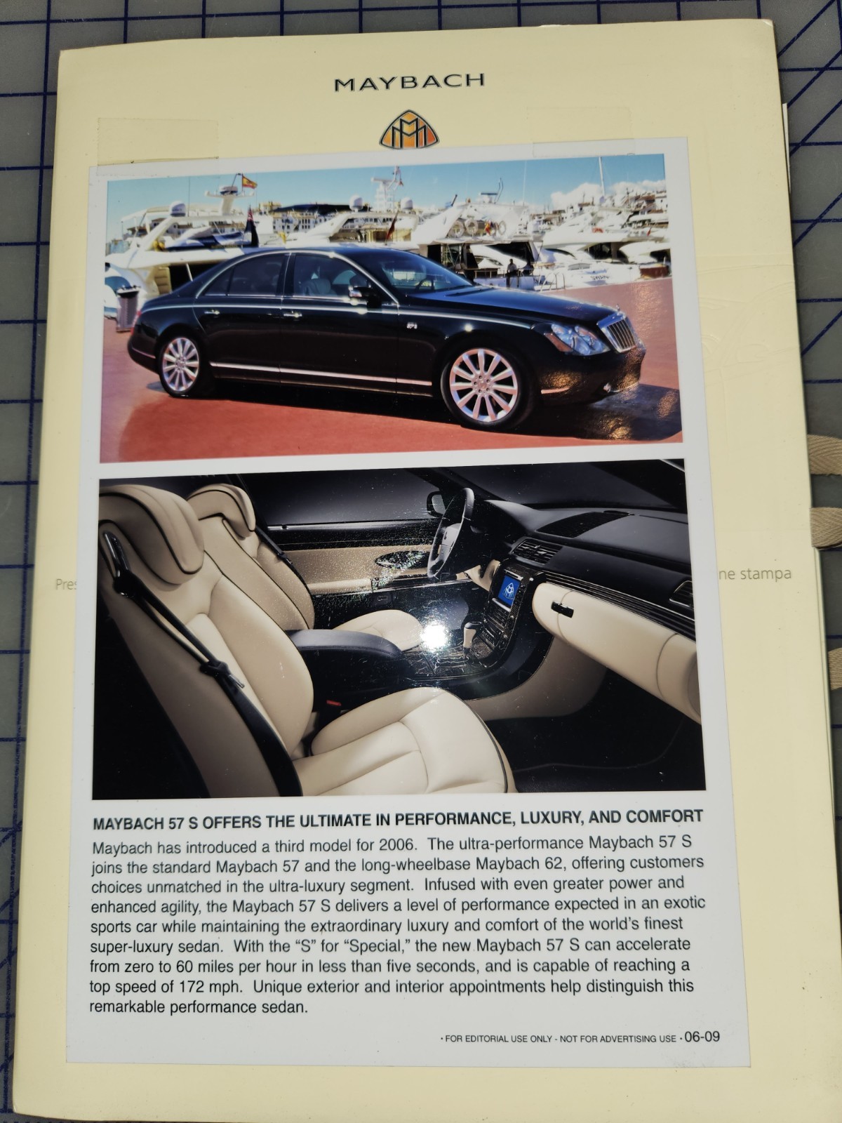 2006 Maybach Press Kit Product Information 2006 Maybach Press Kit Product Information