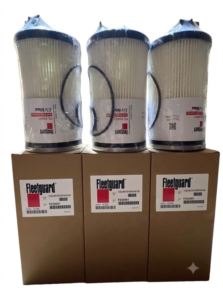 6 Pack Fleetguard FS20081 Fuel/Water Separator PF46171;A245007;L20081F; SN40809 6 Pack Fleetguard FS20081 Fuel/Water Separator PF46171;A245007;L20081F; SN40809