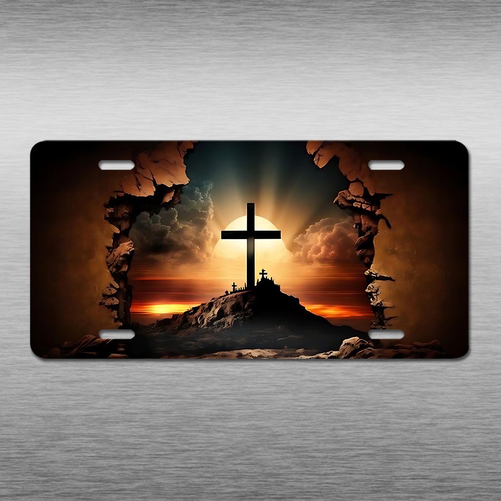 Jesus Christian Cross Christ Vehicle License Plate Front Auto Tag NOVELTY