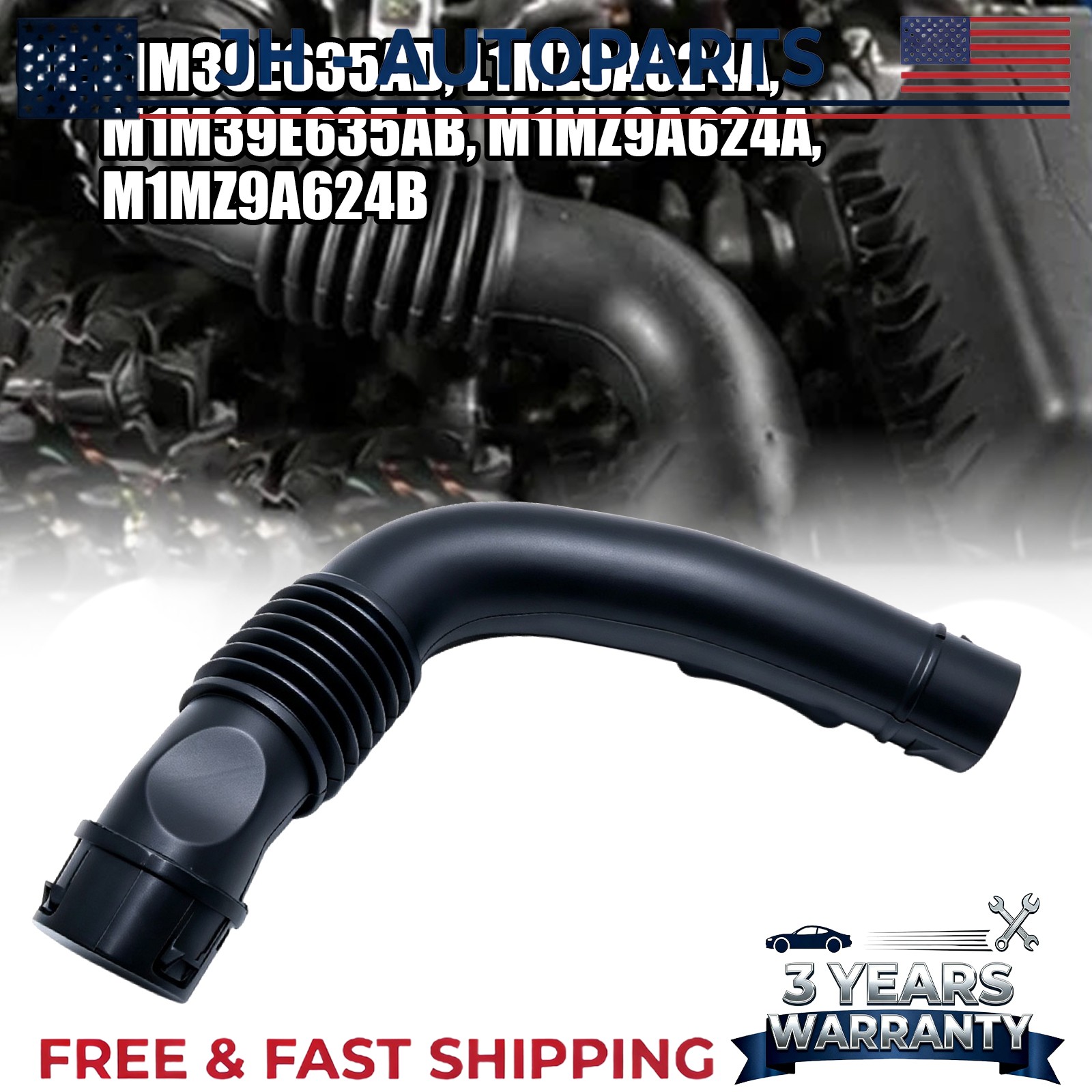 FOR 2020 2021 2022 2023 2024 FORD EXPLORER 2.3L AIR INTAKE PIPE HOSE L1M39E635AD FOR 2020 2021 2022 2023 2024 FORD EXPLORER 2.3L AIR INTAKE PIPE HOSE L1M39E635AD