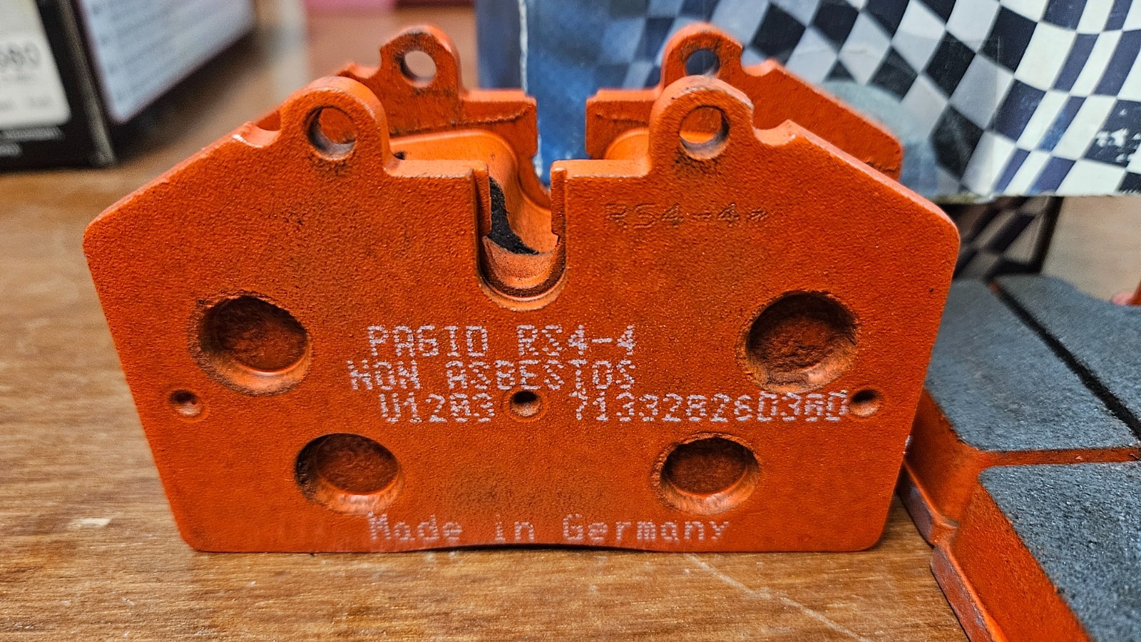 PADGID PORSCHE Racing U1203 brake pads RS4-4 or RS44 Orange Compound