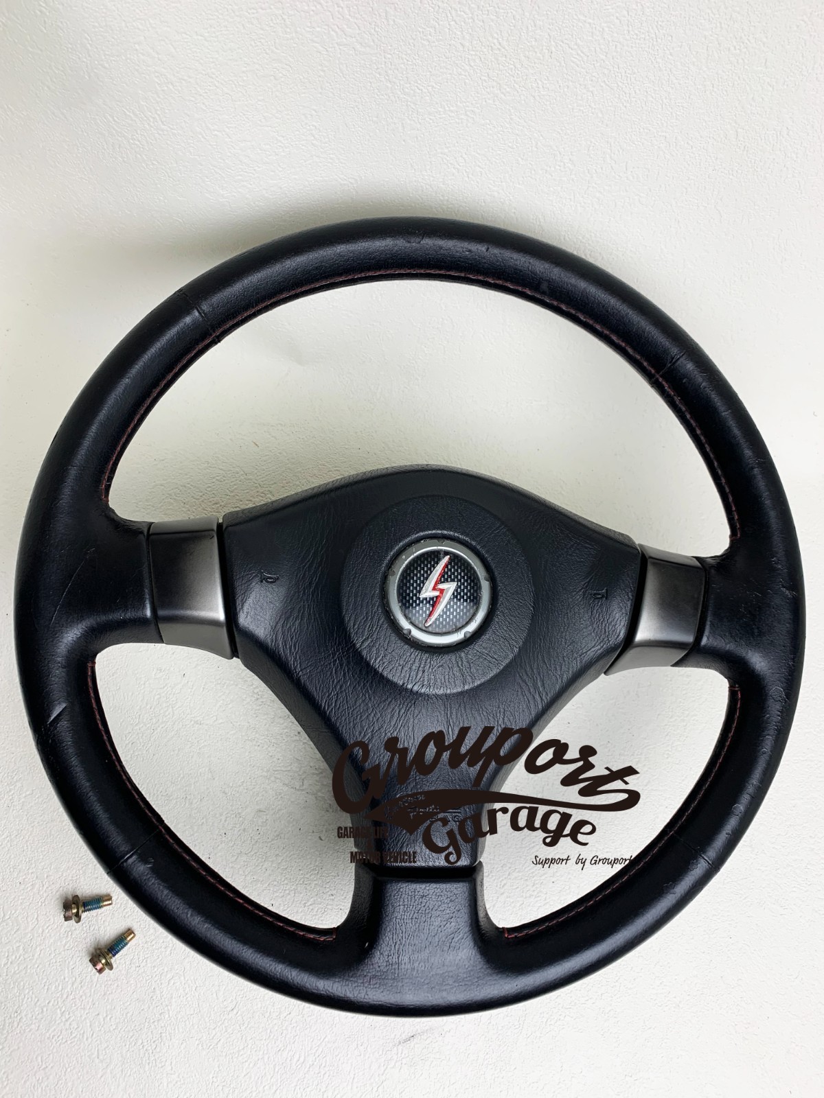JDM Nissan Silvia S15 Spec-R Genuine OEM Steering Wheel Red Stitch 200SX