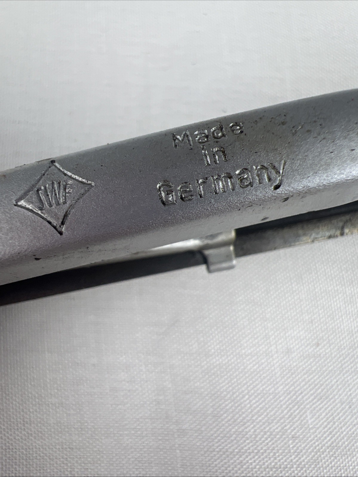 Vintage SWF 9-Inch Silver Wiper Blade Stamped Logo VW Beetle Porsche 356 NOS