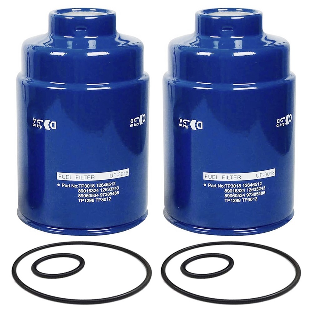 2x Diesel Fuel Filter for 6.6L Duramax 2001-2016 Chevy GMC Replace TP3018 TP3012 2x Diesel Fuel Filter for 6.6L Duramax 2001-2016 Chevy GMC Replace TP3018 TP3012