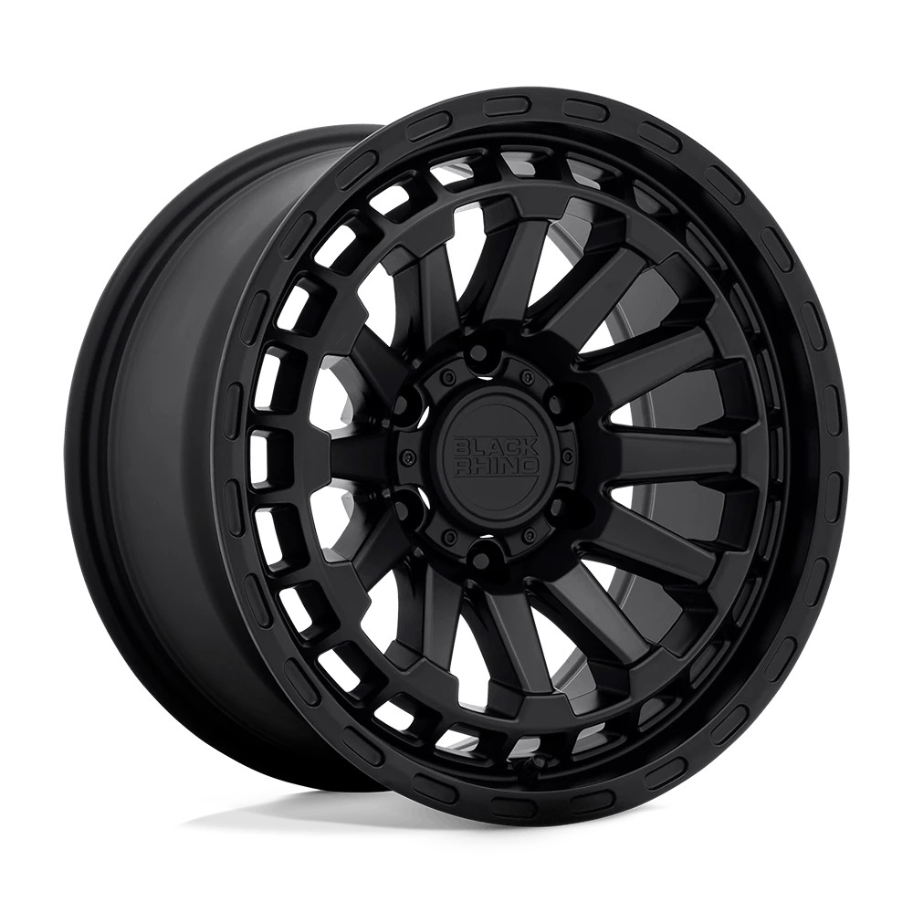 Black Rhino Raid 17X8.5 +0 Matte Black Wheel 6X114.3 6X4.5 (QTY 4)