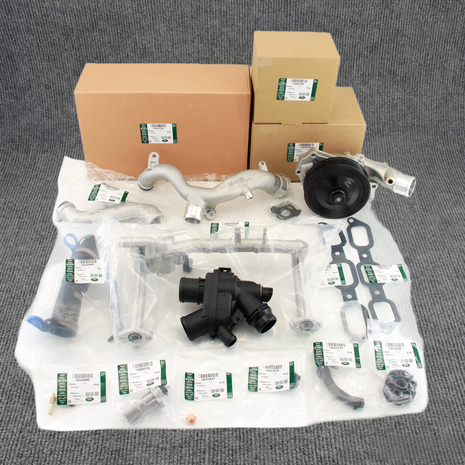 Cooling System Upgrade Kit Supercharged Engine For Jaguar Land Rover V2 V6 3.0L
