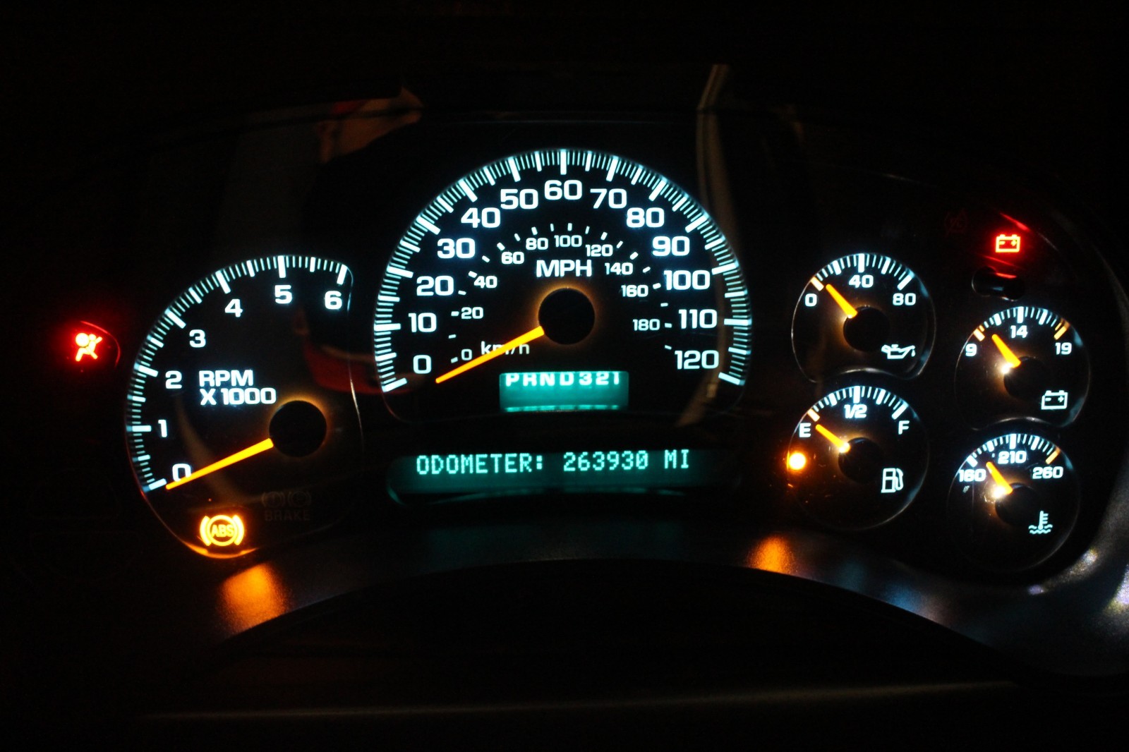 03-04 CHEVY 1500 SILVERADO SIERRA INSTRUMENT GAUGE CLUSTER 15190826 *REBUILT*