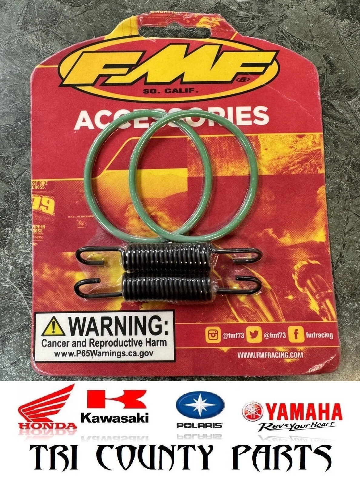 1989-2004 Kawasaki KX250 KX500 FMF Exhaust Spring & O-Ring Kit 011312 1989-2004 Kawasaki KX250 KX500 FMF Exhaust Spring & O-Ring Kit 011312