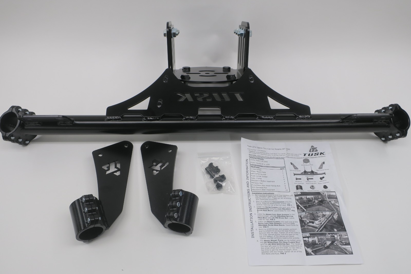 Tusk Spare Tire Carrier. POLARIS RZR XP1000/XP4 1000 2024/2026