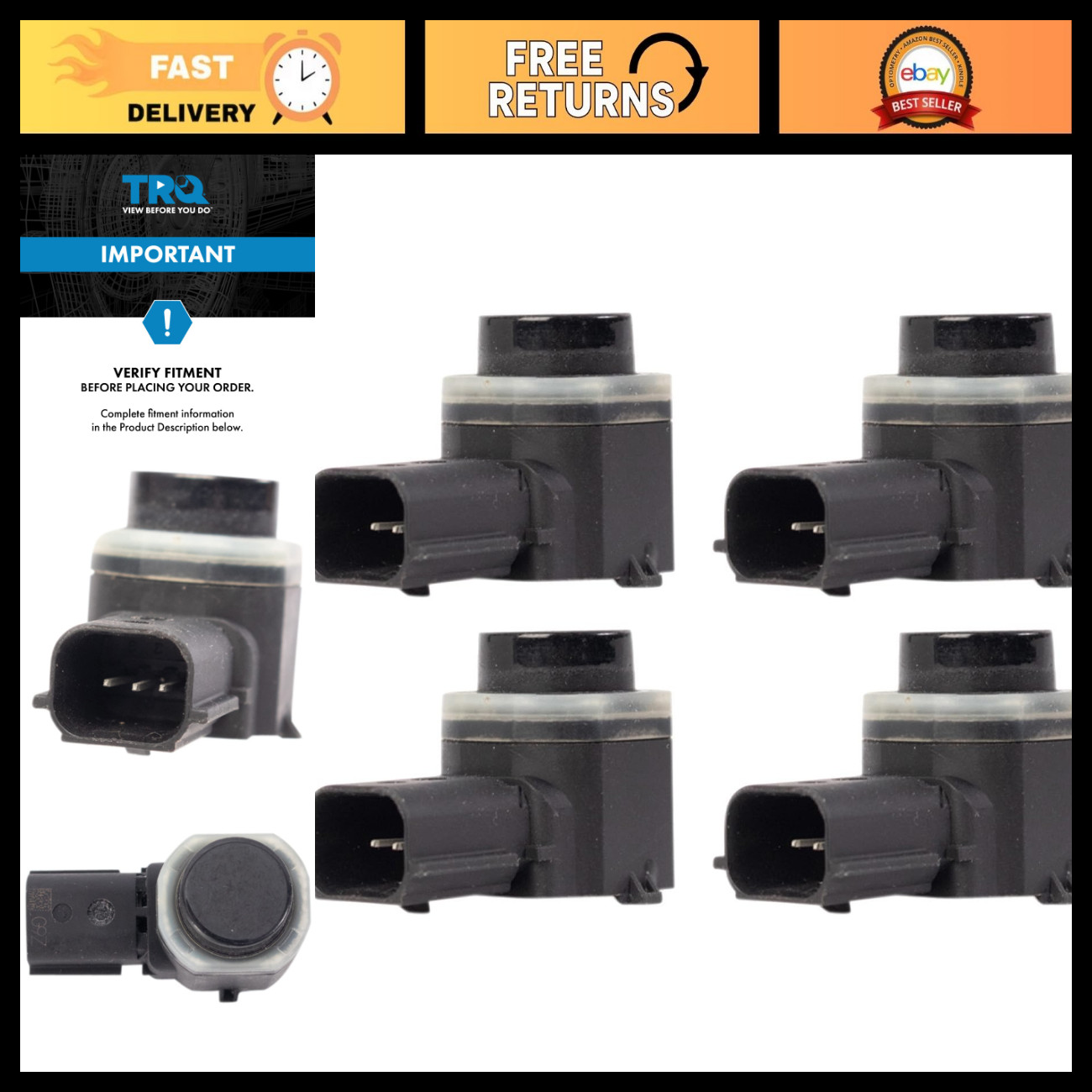 Rear Parking Assist Sensor Set for Enhanced Safety & Easy Installation Rear Parking Assist Sensor Set for Enhanced Safety & Easy Installation