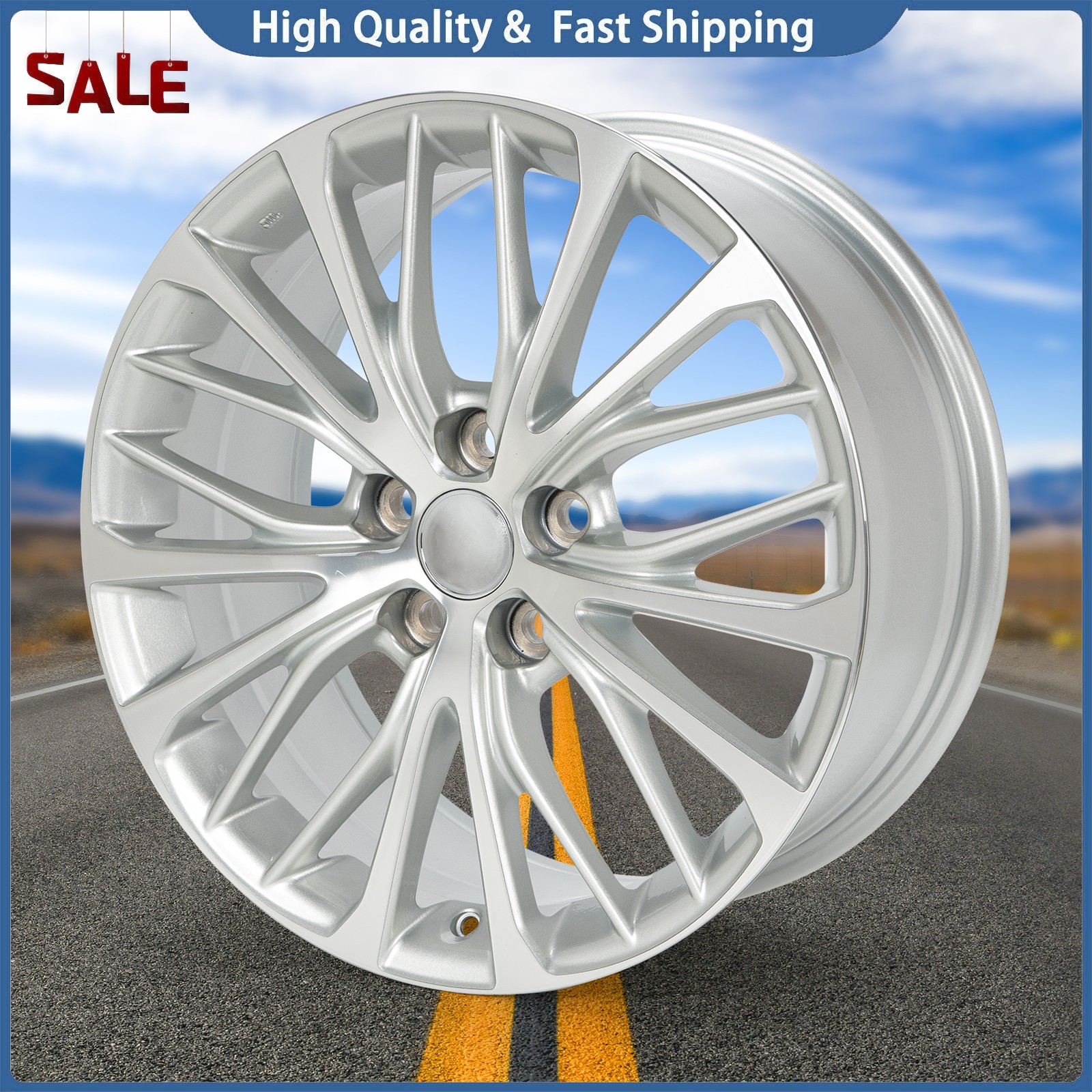 New 18\'\' Silver Alloy Wheel Rim 4261106F80 For 2018-2020 Toyota Camry Xle 18X8In