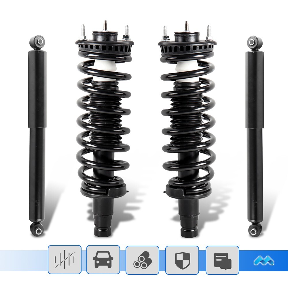 4x Front & Rear Struts Shocks For 2002-2009 GMC Envoy Chevy Trailblazer SSR Saab 4x Front & Rear Struts Shocks For 2002-2009 GMC Envoy Chevy Trailblazer SSR Saab