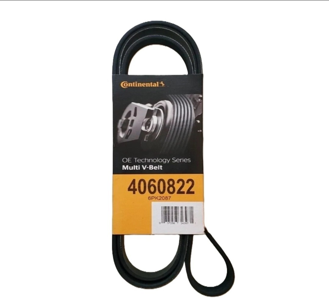 Serpentine Belt Multi-V Belt, CONTINENTAL OE Technology 4060822, 6PK2087 Serpentine Belt Multi-V Belt, CONTINENTAL OE Technology 4060822, 6PK2087