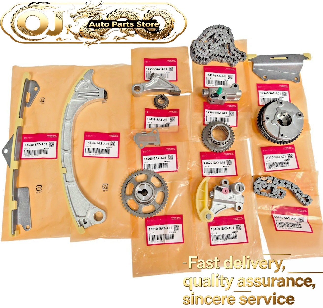OEM NEW For Honda Accord CR-V Acura ILX TSX 2.4 OEM Timing Chain VVT 13 Kit