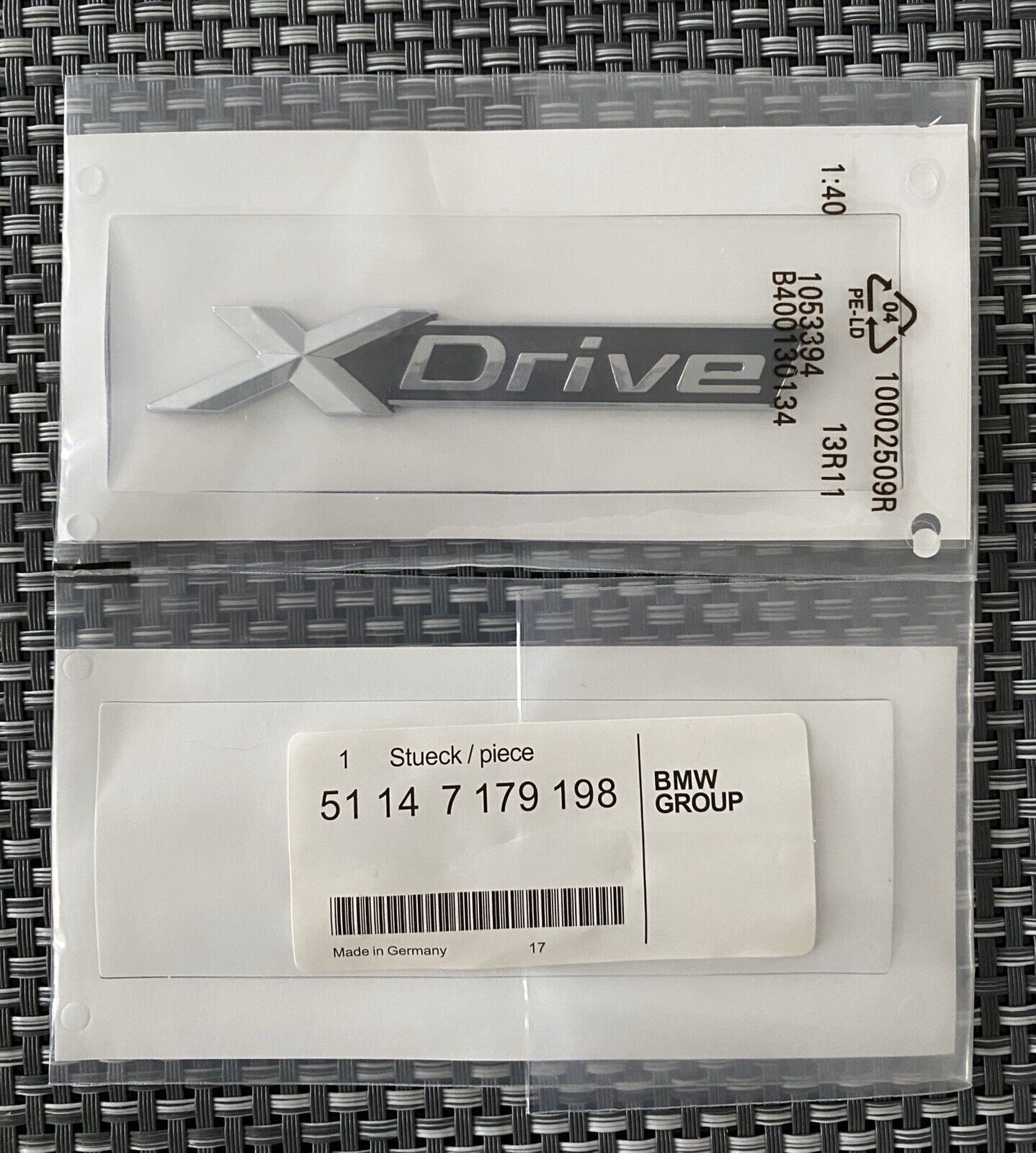 Genuine New Style For XDRIVE BOOT BADGE Rear Emblem For 1 Series & 7 Series Genuine New Style For XDRIVE BOOT BADGE Rear Emblem For 1 Series & 7 Series