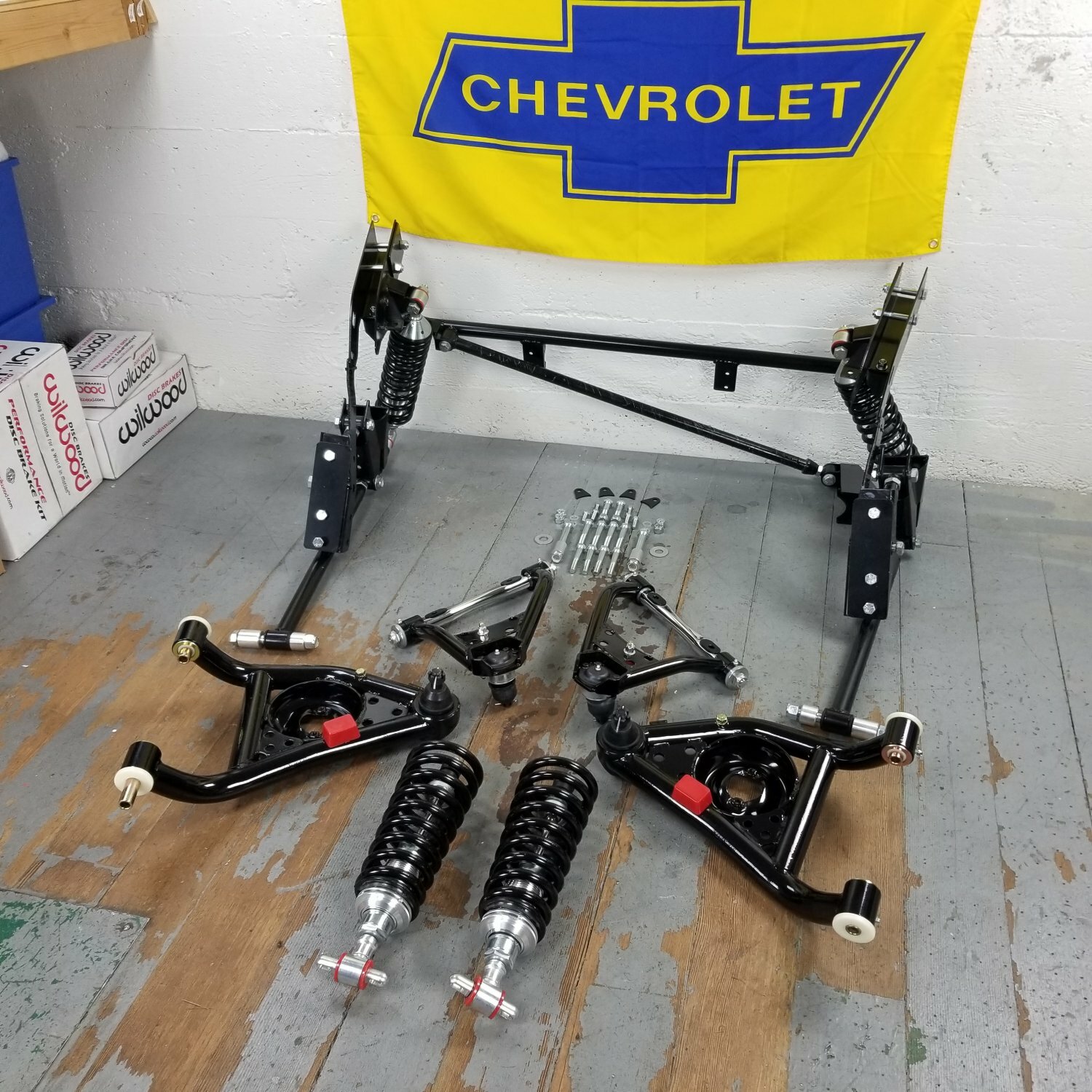 67-69 Chevy Camaro Firebird Rear 4-Link Tubular A-Arm Front SBC LSX Coilover Kit