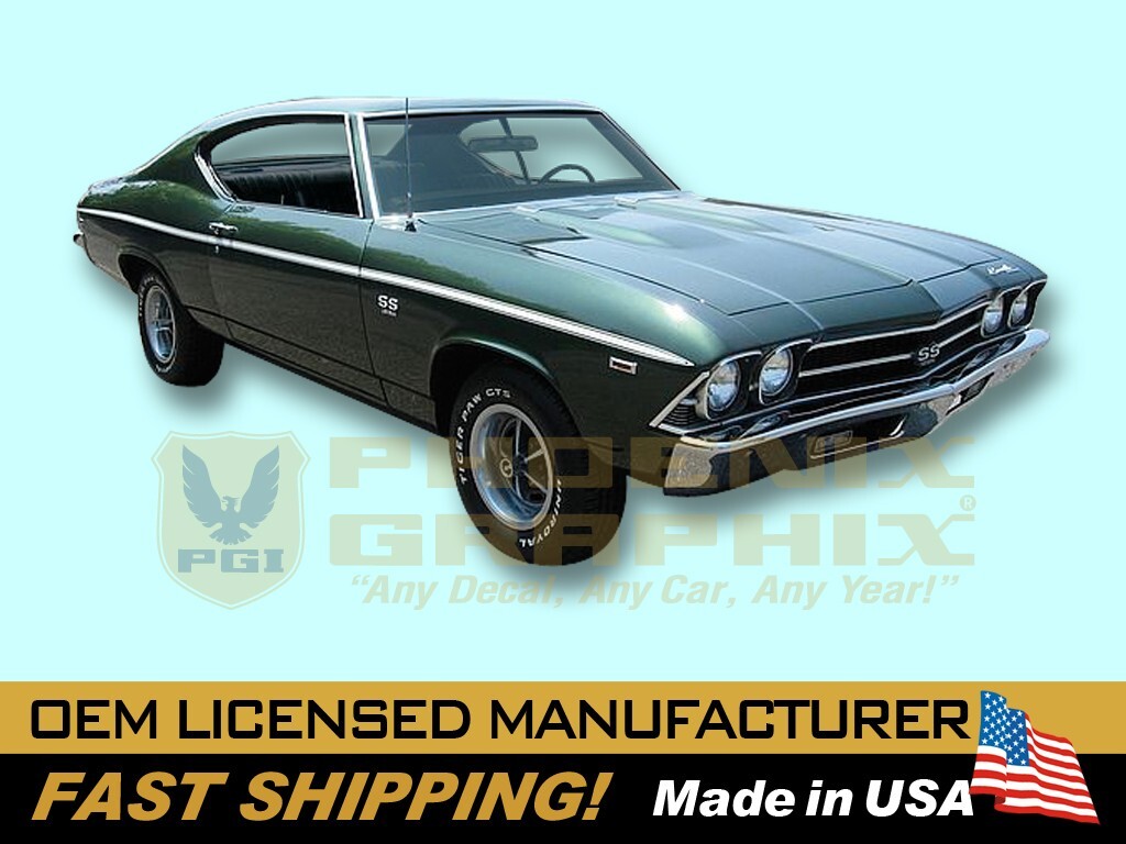 1969 Chevrolet Chevelle SS Super Sport Decals & Stripes Kit