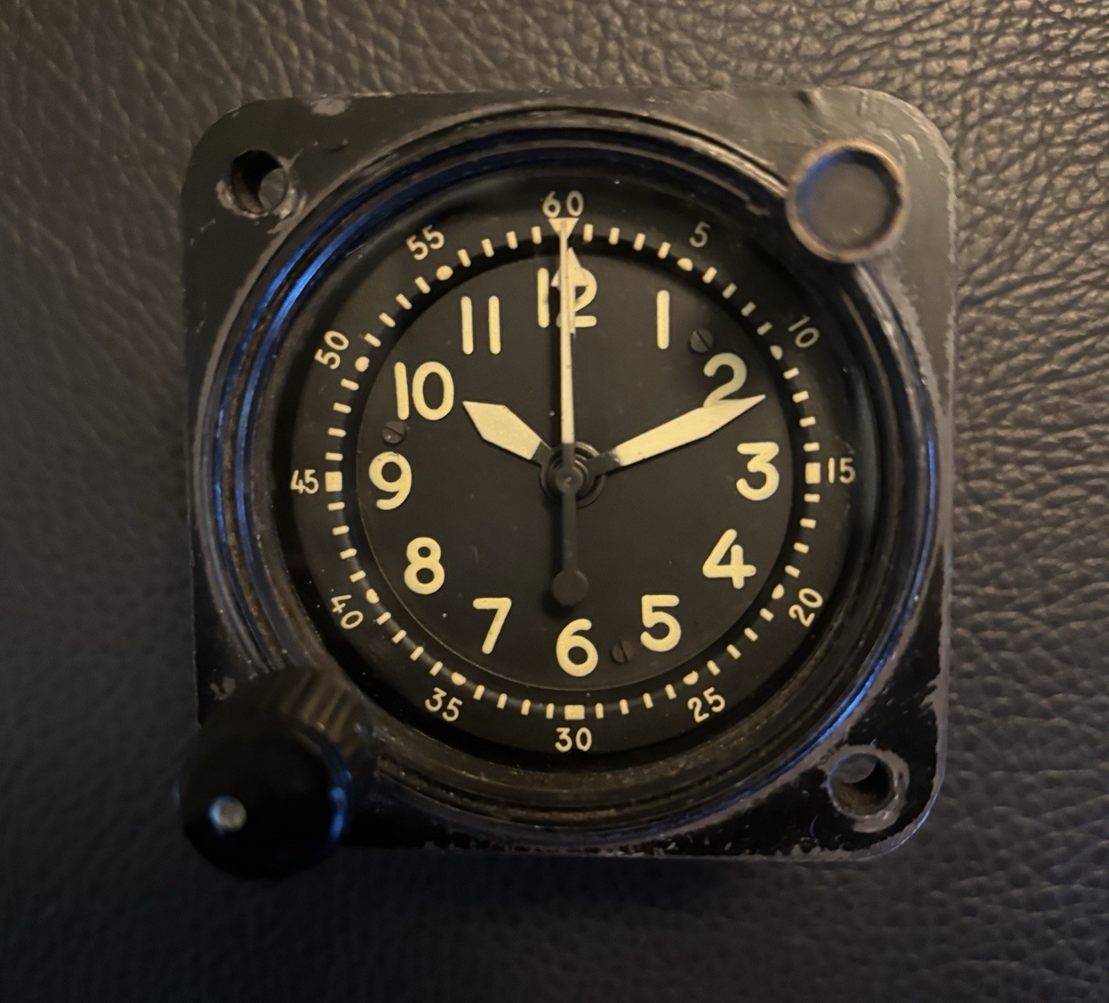 Working Vintage Waltham Precision A-13A-1 400201 Military Aircraft Clock Tested Working Vintage Waltham Precision A-13A-1 400201 Military Aircraft Clock Tested