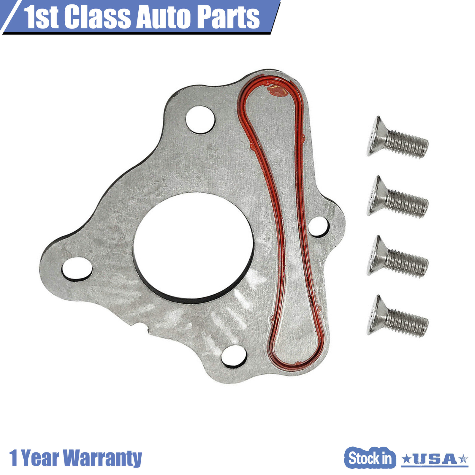 Engine Camshaft Thrust Retainer Plate Gasket Seal Cam + Bolt For GM LS1 LS2 LS3