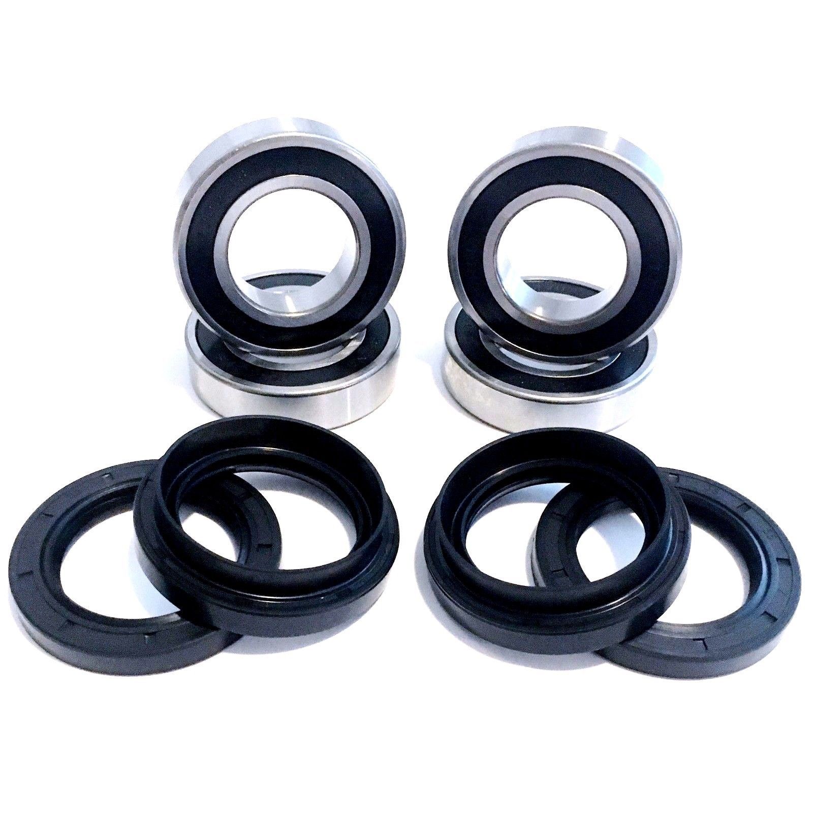 Both Front Wheel Bearing & Seal Kits for 1993-2006 Yamaha Kodiak 400 450 2x4 4x4