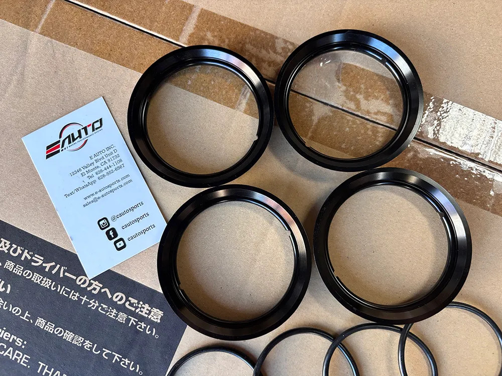 4x Muteki Black Center Cap Ring Adapter for Rays TE37SL TE37RT CE28RT