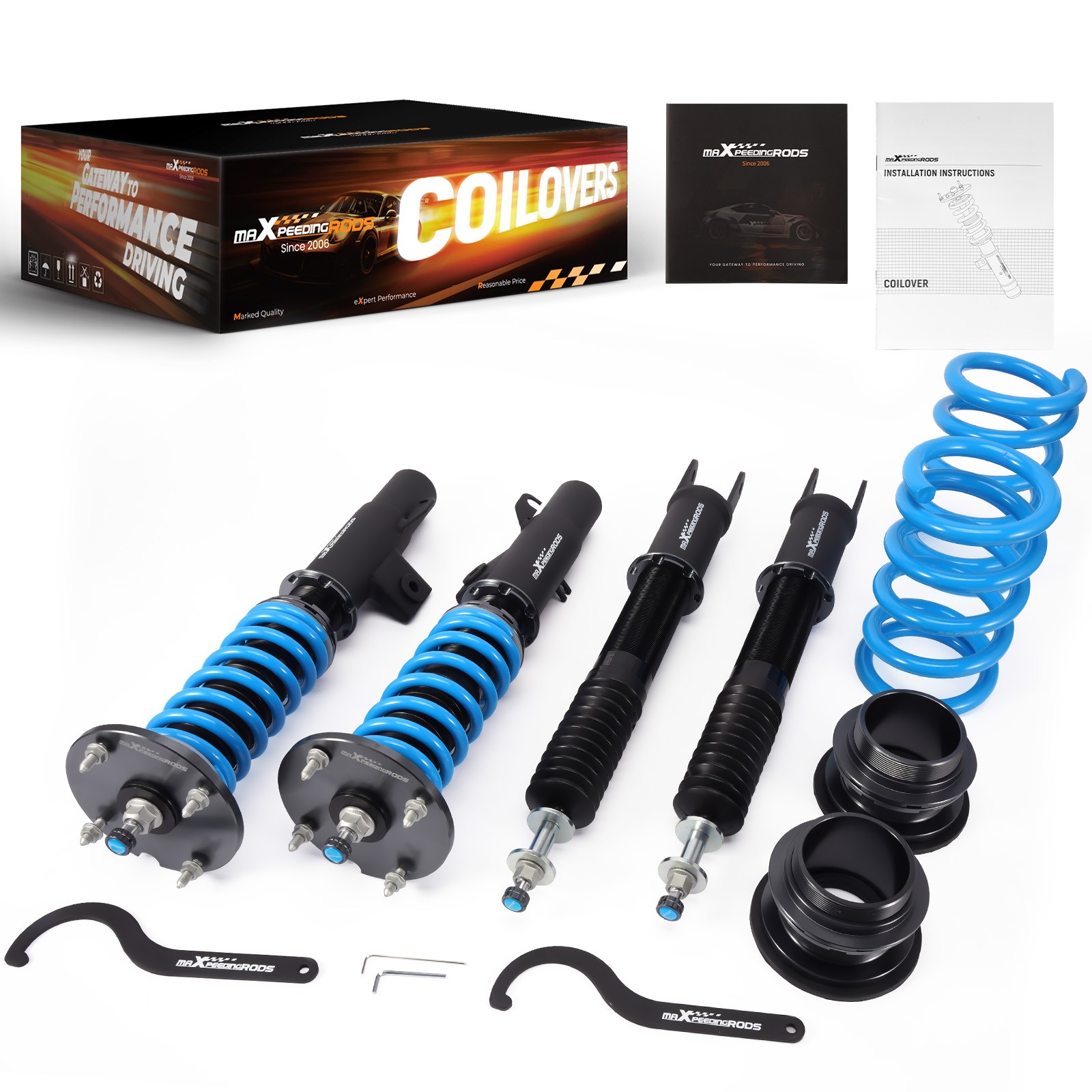 MaXpeedingrods T6 Racing Coilovers Lowering Coils for Ford Flex  2009-2012