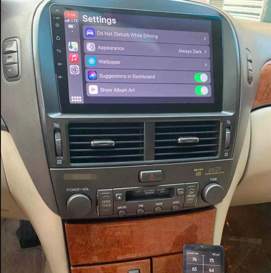 For 2001-2006 Lexus LS430 Car Radio Stereo Carplay 4+64G 9