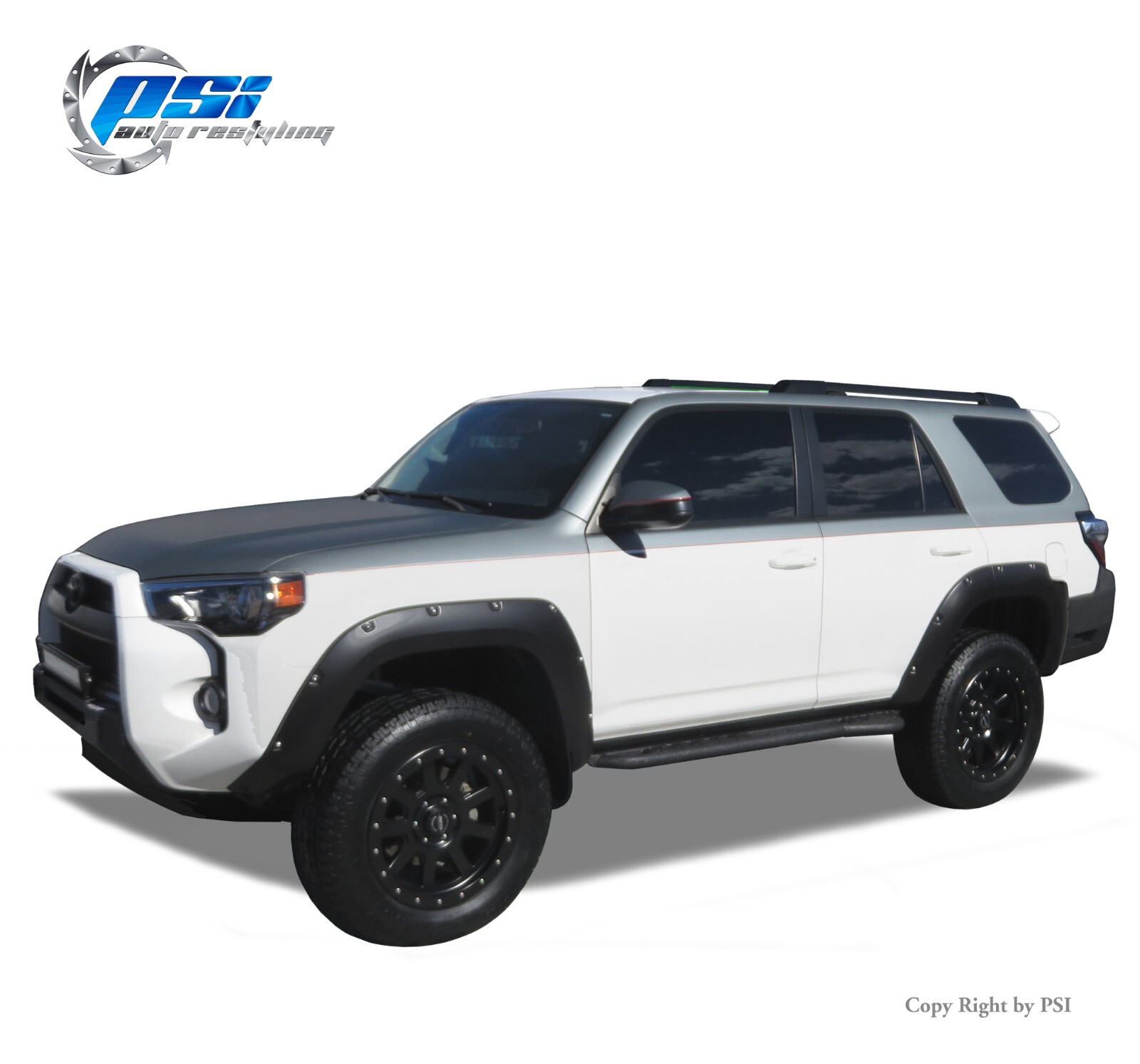 Pocket Bolt Style Fender Flares Fits Toyota 4Runner 2014-2024 Full Set Textured