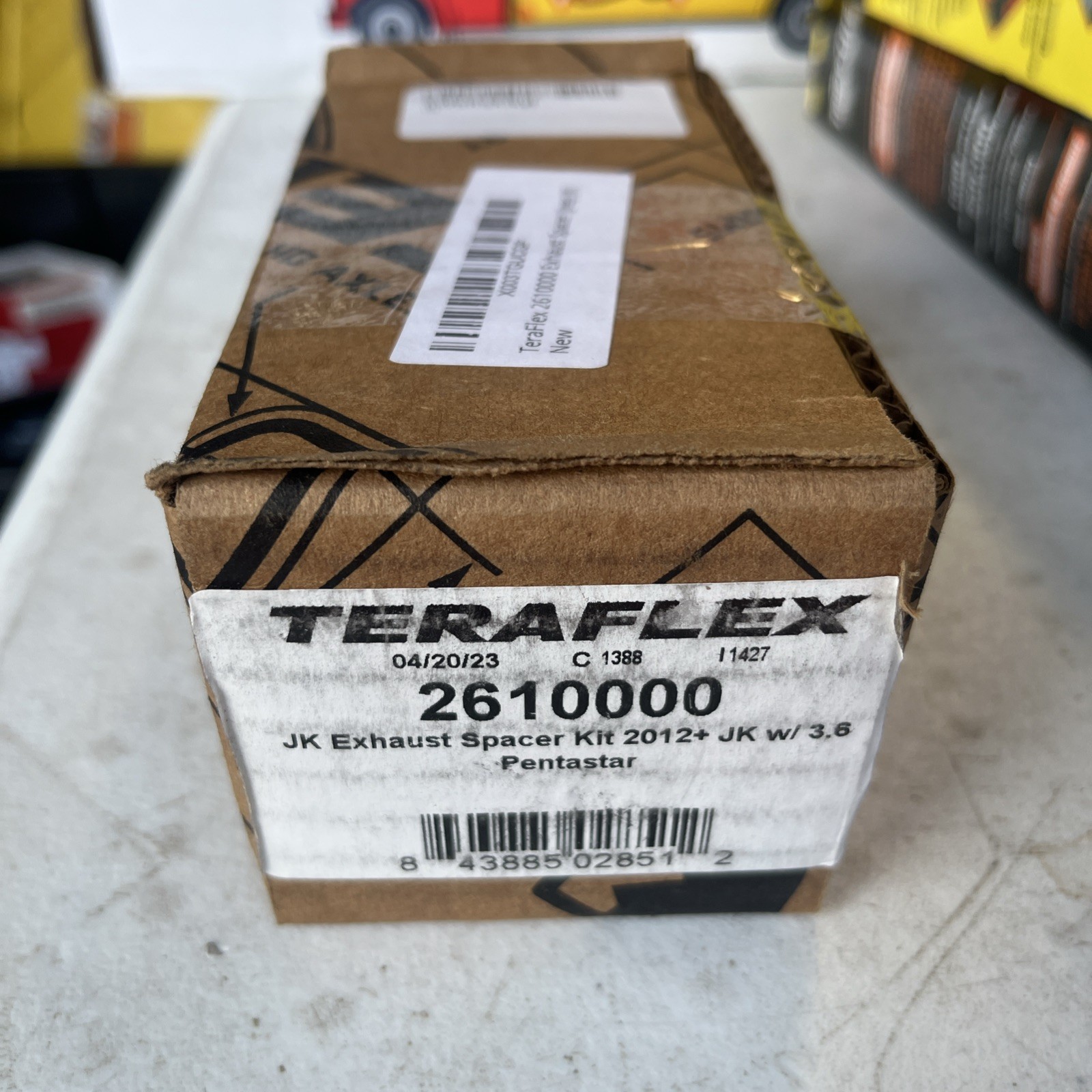TeraFlex 2610000 Exhaust Spacer Kit For 2012-2023 Jeep Wrangler JK 3.6 Pentastar TeraFlex 2610000 Exhaust Spacer Kit For 2012-2023 Jeep Wrangler JK 3.6 Pentastar