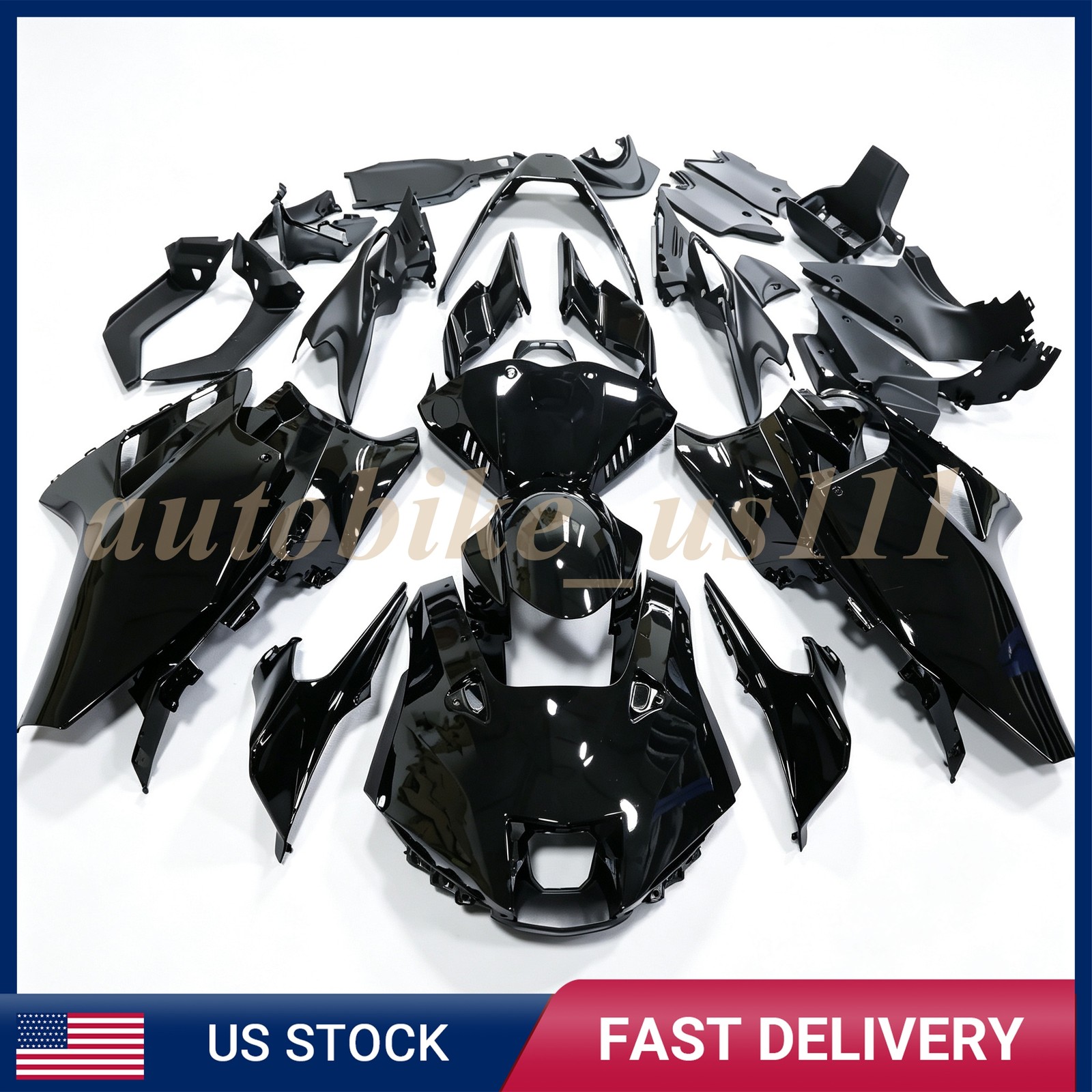 Gloss Black Painted Bodywork Fairings Kit For Yamaha YZF R9 YZF-R9 2025-2026 US Gloss Black Painted Bodywork Fairings Kit For Yamaha YZF R9 YZF-R9 2025-2026 US