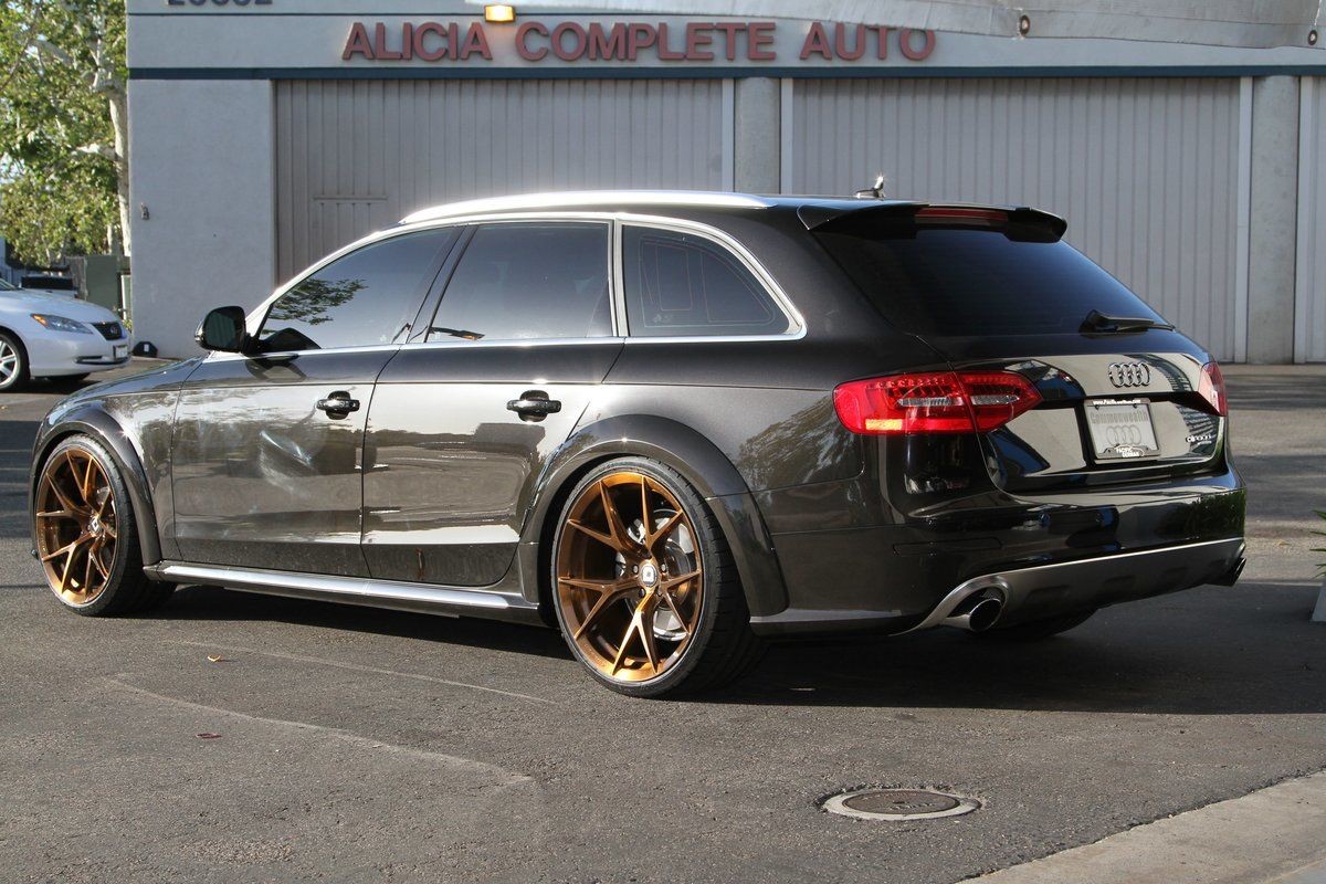 For Audi A4 B8 Allroad Rear Door Roof Spoiler RS4 style Extension Wing Cover