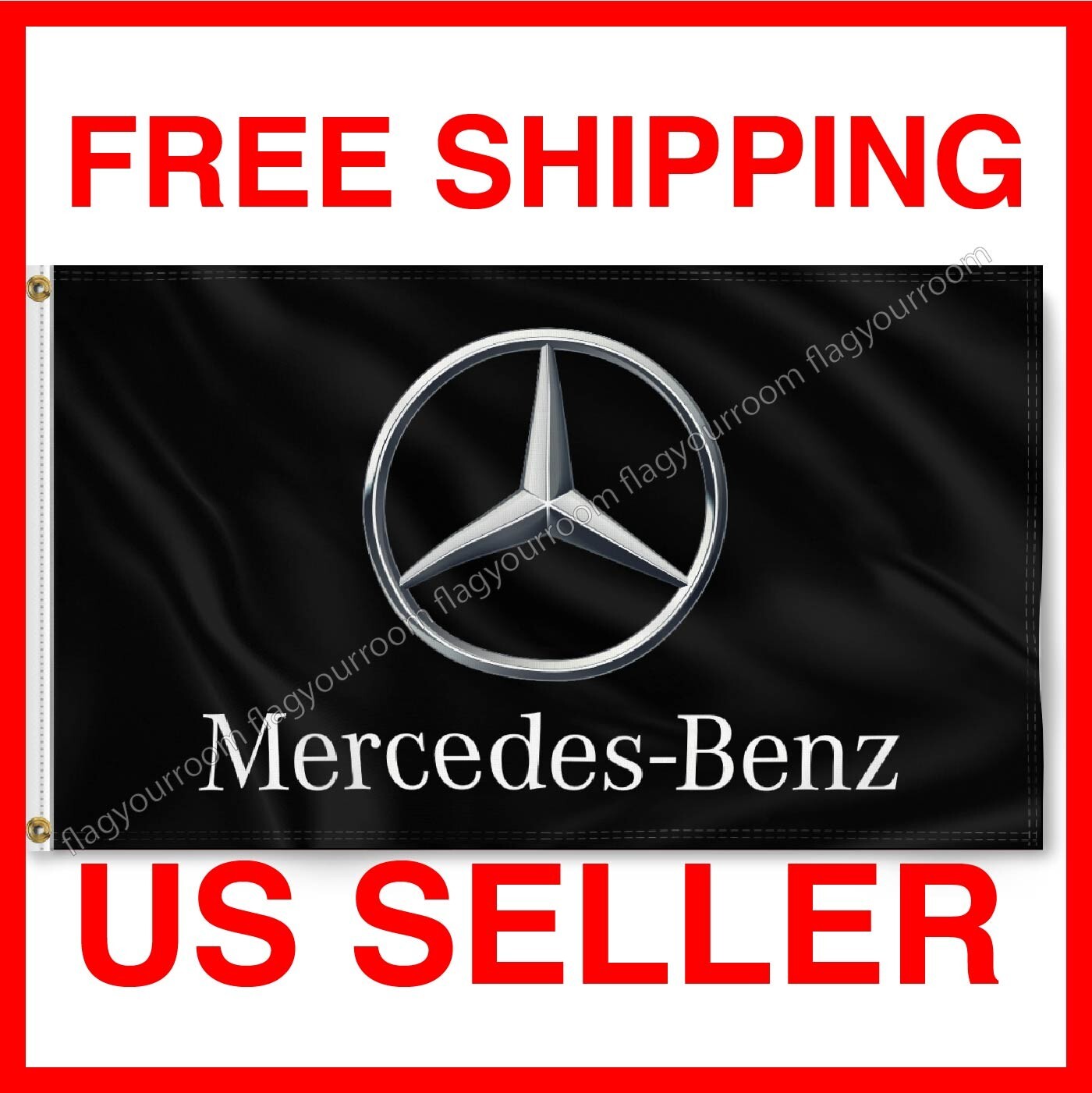 Mercedes Benz AMG 3x5 FT Banner Racing Flags Car Show Garage Wall Man Cave Decor